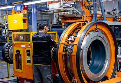 continental AP motorcycle tire building